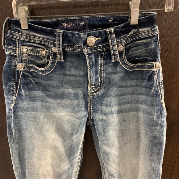 Miss Me Curvy Boot Cut Jeans Size 25 - Picture 3 of 7